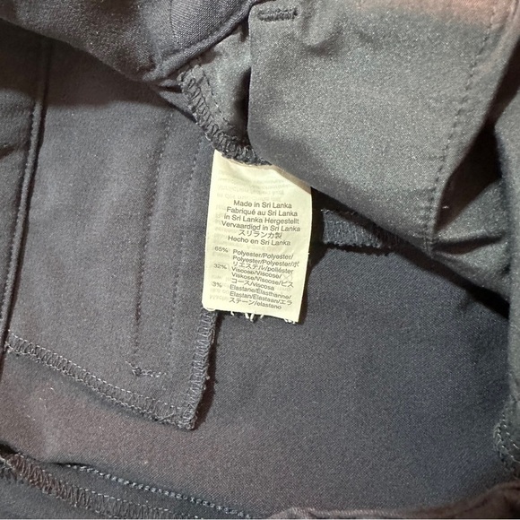 J. Crew Mercantile Women Navy Flat Front Pants Sz 6x26 Cropped Career Stretch - Picture 4 of 13